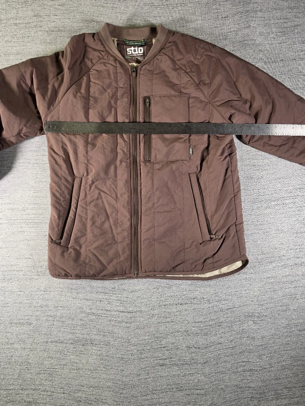 Stio Brown Insulated Jacket-Style Home Accent Cover